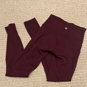 lululemon athletica Burgundy Leggings